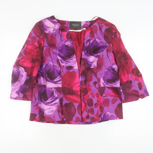Alexon Women's Multicoloured Size 16 Floral Suit Jacket