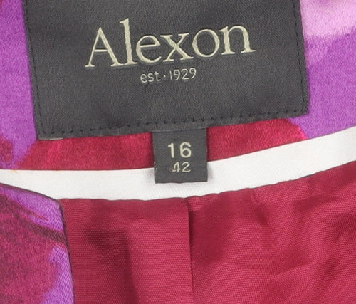 Alexon Women's Multicoloured Size 16 Floral Suit Jacket