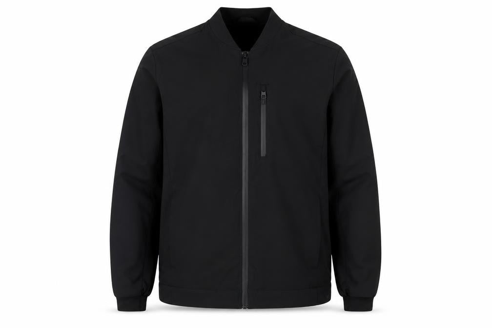 Front view of Autograph Men's Black M Basic Water Resistant Jacket