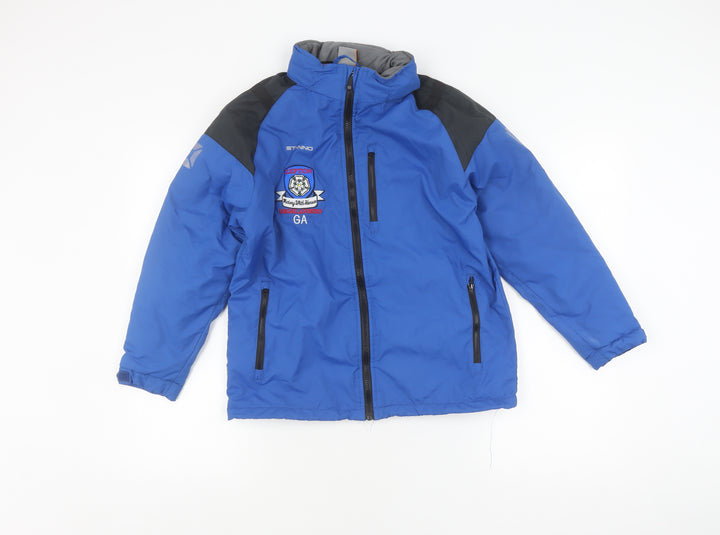 Stanno Boys Blue School Jacket Size 152 With Zipped Pockets
