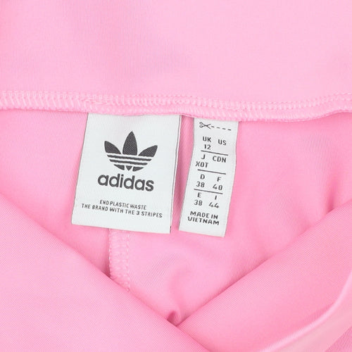 Adidas Women's Pink Athletic Gym Shorts Size 12