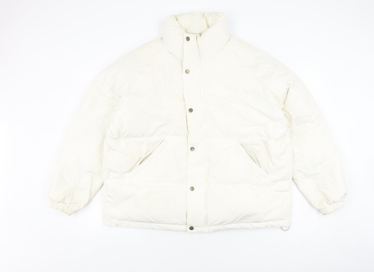 Women's White Puffer Jacket by The Barnet, Size 12, Winter Ready