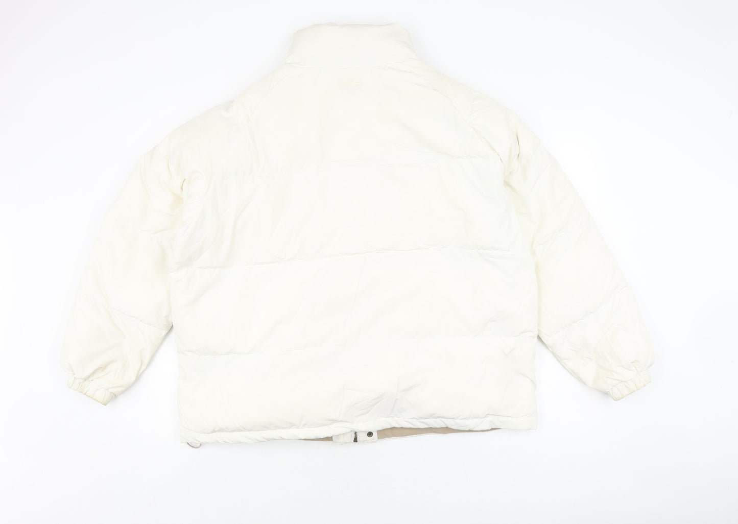Women's White Puffer Jacket by The Barnet, Size 12, Winter Ready