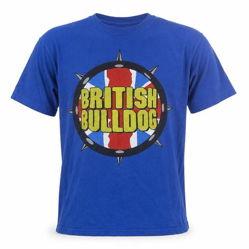 WWE British Bulldog Men's Blue T-Shirt Size S