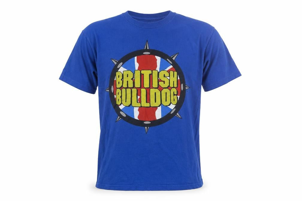 WWE British Bulldog Men's Blue T-Shirt Size S