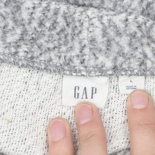 Gap Women's Grey Knit Sweatshirt Size 12