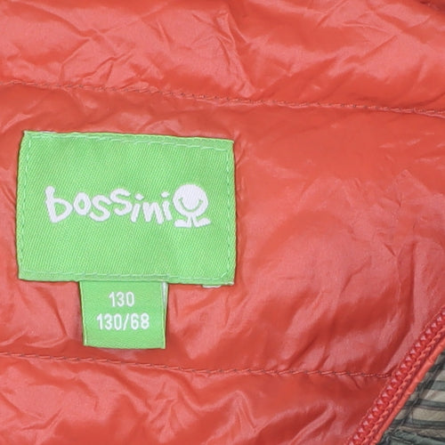 Bossini Boys Green Puffer Jacket 8-9 Years Full Zip