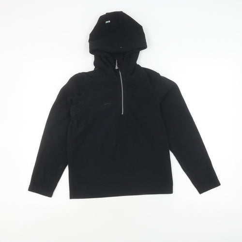 Mountain Warehouse Girls Black Fleece Hoodie 9-10 Years