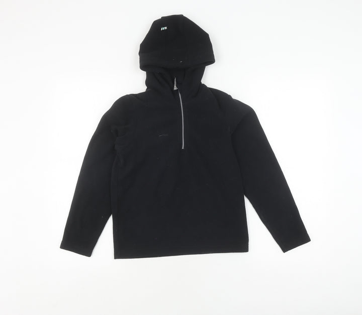 Mountain Warehouse Girls Black Fleece Hoodie 9-10 Years