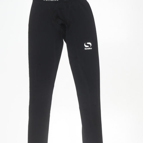 Sondico Boys Black Compression Leggings 13 Years