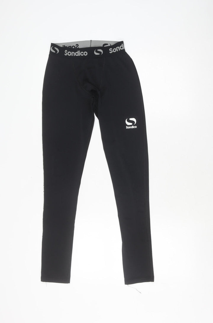 Sondico Boys Black Compression Leggings 13 Years