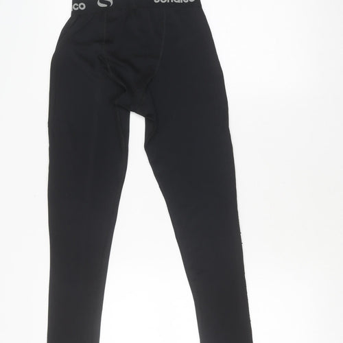 Sondico Boys Black Compression Leggings 13 Years