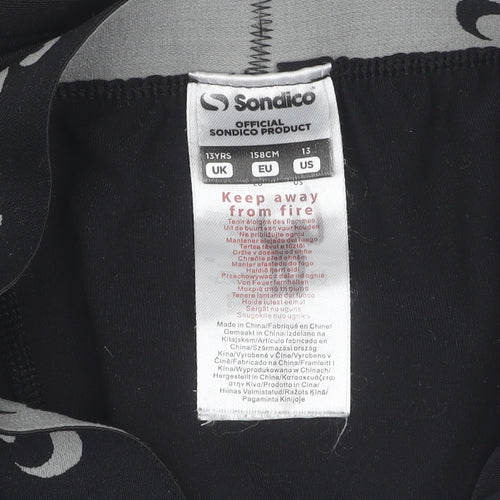 Sondico Boys Black Compression Leggings 13 Years