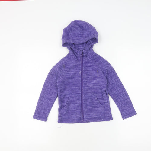 Mountain Warehouse Girls Purple Hooded Jacket, Size 4Y