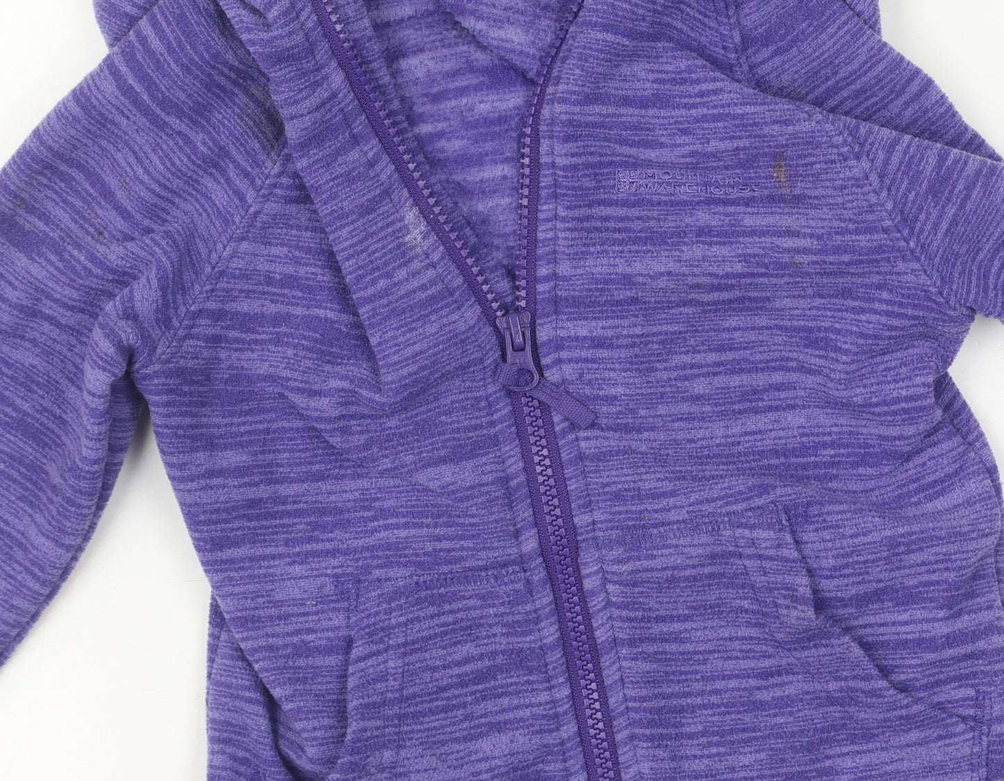 Mountain Warehouse Girls Purple Hooded Jacket, Size 4Y
