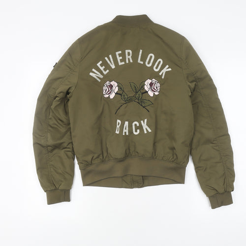 H&M Green Bomber Jacket for Girls 11-12 Years