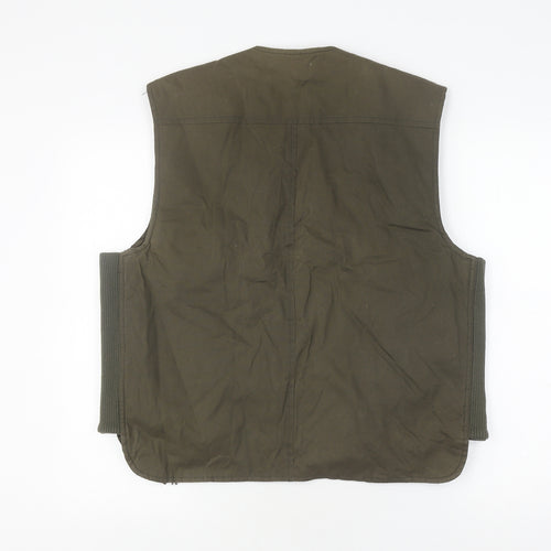 Principles Men's Green Waistcoat, Medium, Zipped Pockets