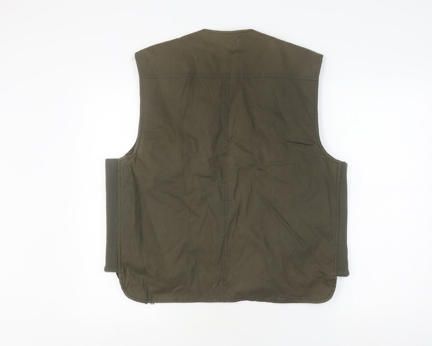 Principles Men's Green Waistcoat, Medium, Zipped Pockets