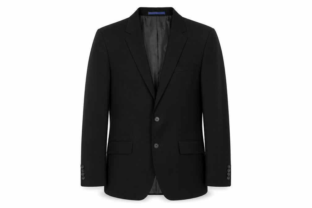 Front view of Marks & Spencer Men's Black Blazer, 40R, Formal
