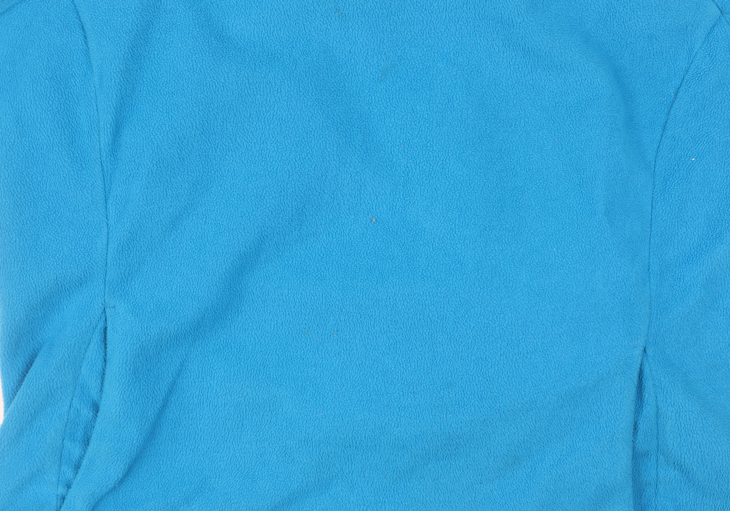 Quecha Blue Unisex Hoodie with Zip, Medium Size