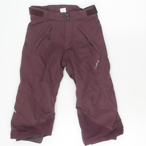 Decathlon Girls Purple Snow Pants 2-3 Years Waterproof Skiing