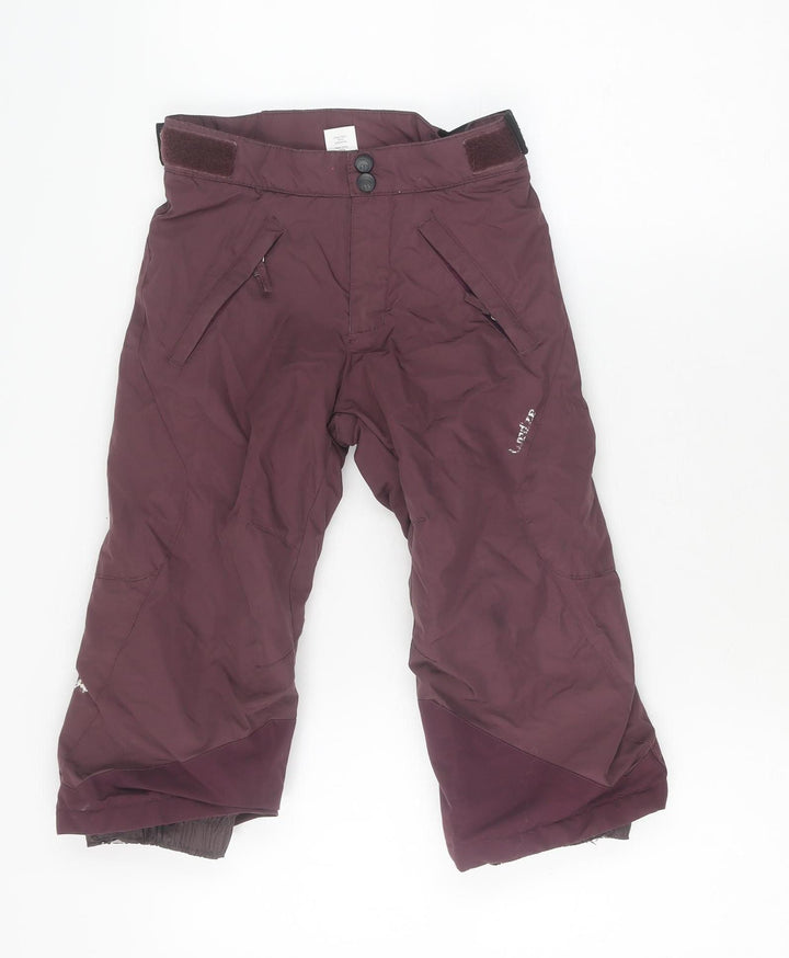 Decathlon Girls Purple Snow Pants 2-3 Years Waterproof Skiing