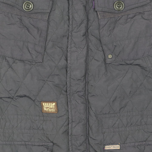 Khujo Men's Black Quilted Jacket M - Winter Essential