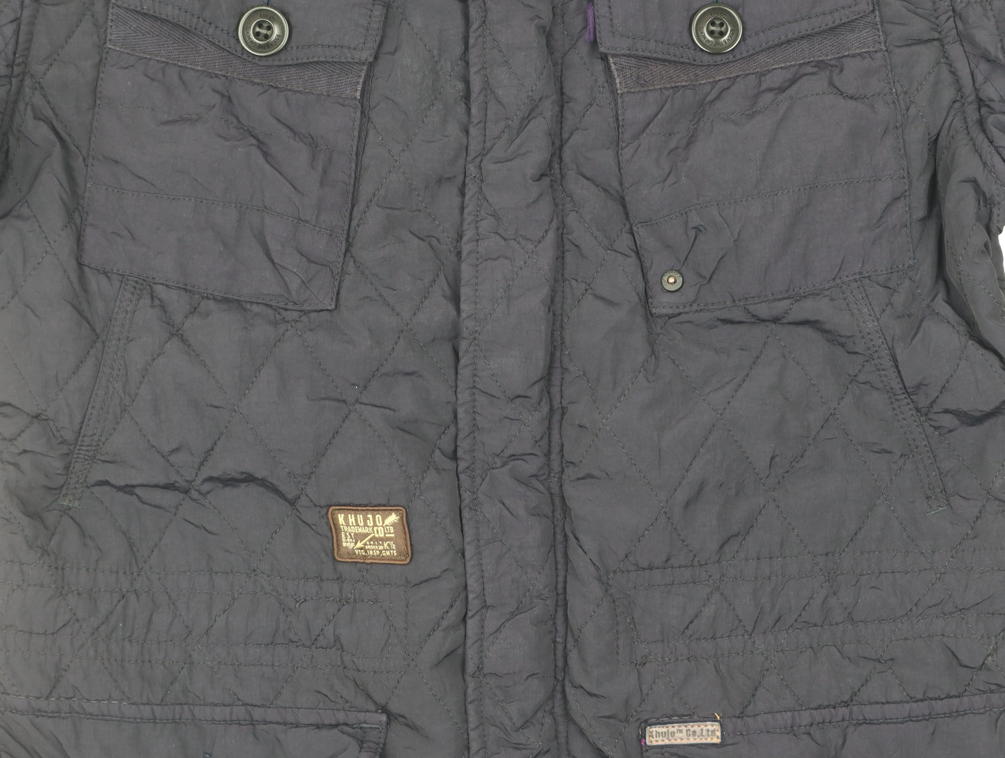 Khujo Men's Black Quilted Jacket M - Winter Essential