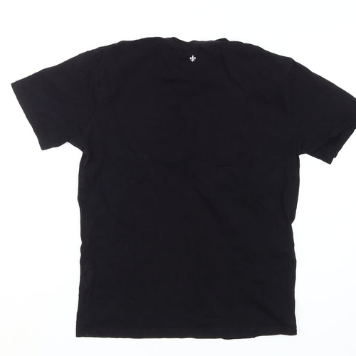 Henleys Men's Black University Graphic T-Shirt Size L