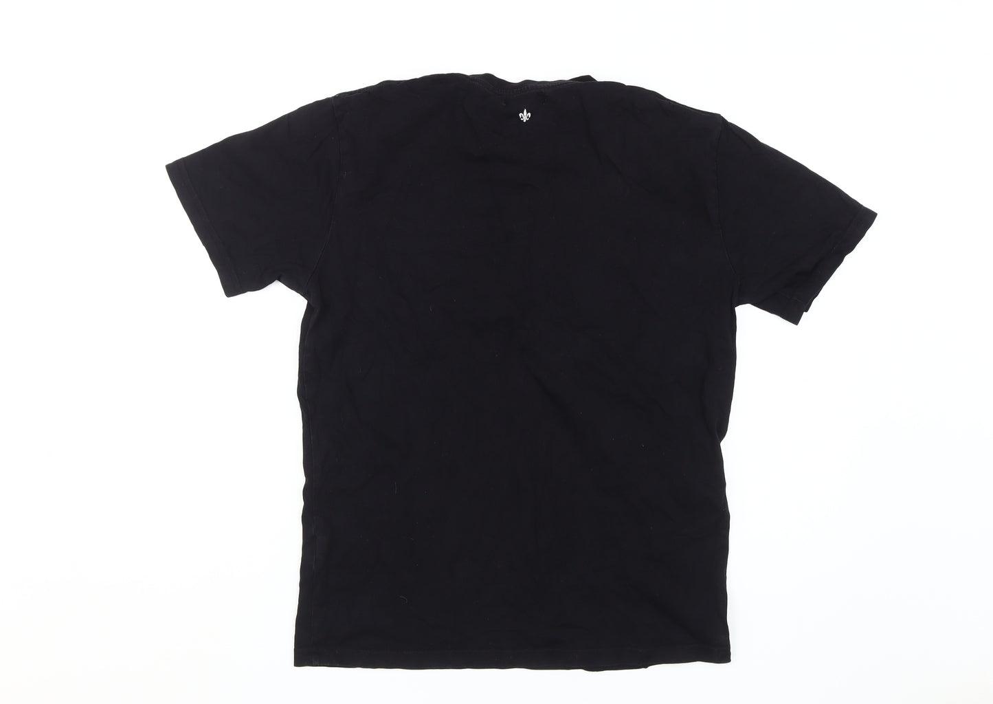 Henleys Men's Black University Graphic T-Shirt Size L