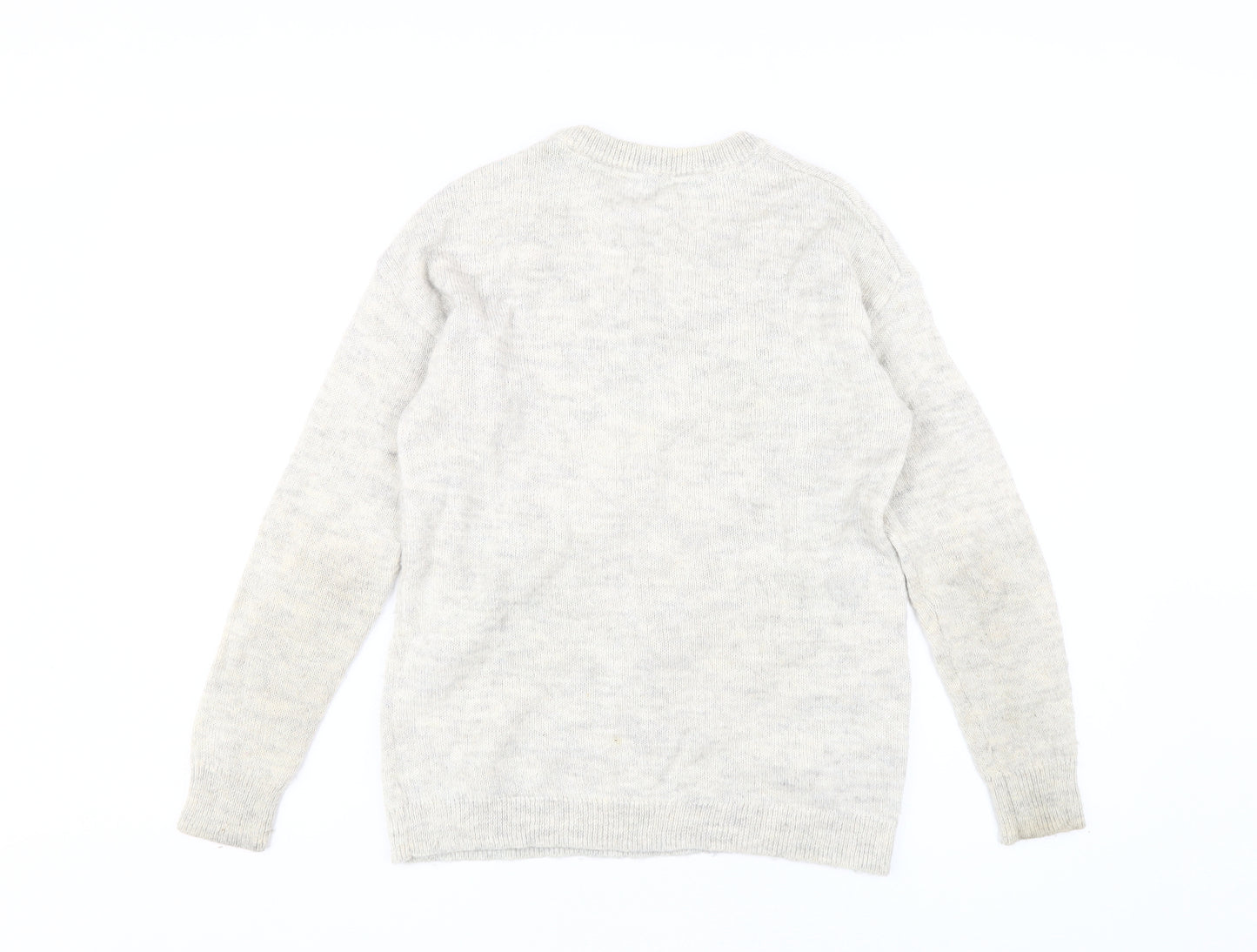 White Stuff Women's Ivory Polka Dot Pullover Jumper XS