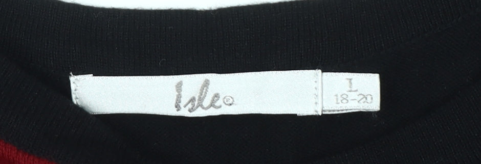 Isle Women's Multicoloured Geometric Pullover Jumper Size 18