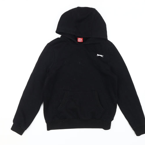 Slazenger Boys Black Pullover Hoodie 11-12 Years