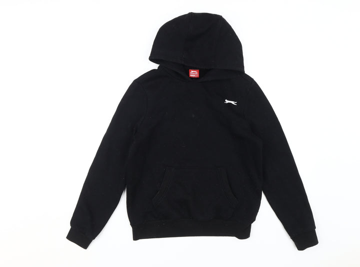 Slazenger Boys Black Pullover Hoodie 11-12 Years