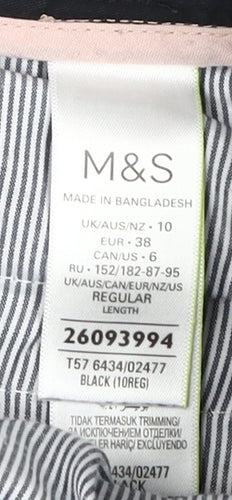 Marks and Spencer Women's Black Trousers Size 10