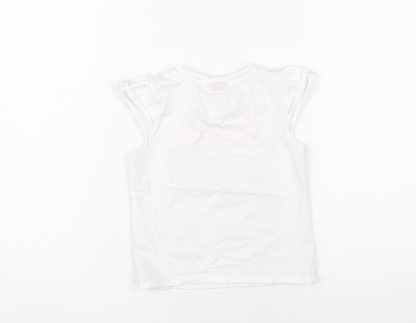 Barbie Girls White Graphic T-Shirt 3-4 Years
