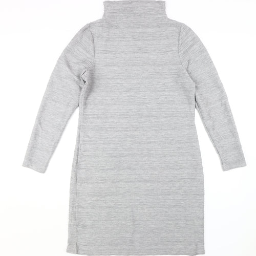 Marks and Spencer Grey Long Sleeve Dress - Size 14