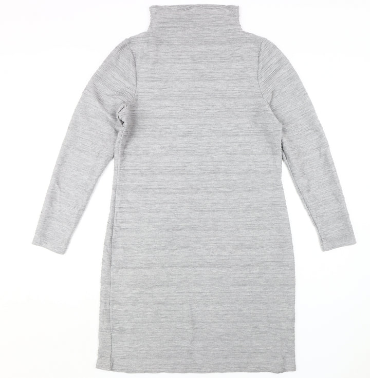Marks and Spencer Grey Long Sleeve Dress - Size 14