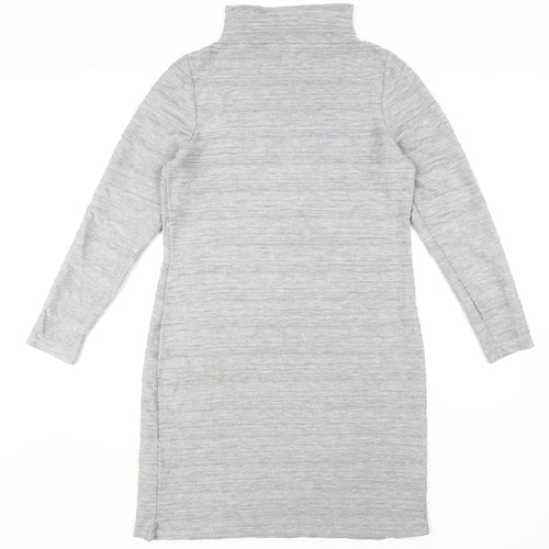 Marks and Spencer Grey Long Sleeve Dress - Size 14