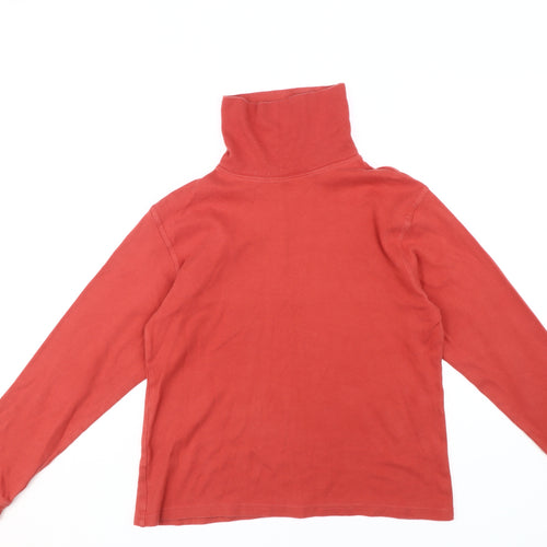 Equorian Women's Red Roll Neck Top - Size S