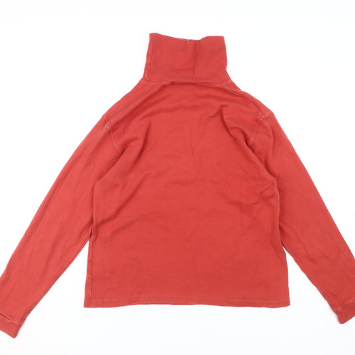 Equorian Women's Red Roll Neck Top - Size S