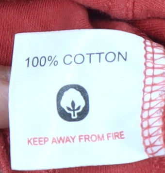 Equorian Women's Red Roll Neck Top - Size S