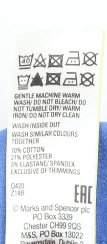 Marks and Spencer Women's Blue Jeggings Size 14