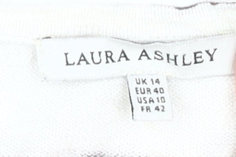 Laura Ashley Women's Brown Striped Cardigan Size 14