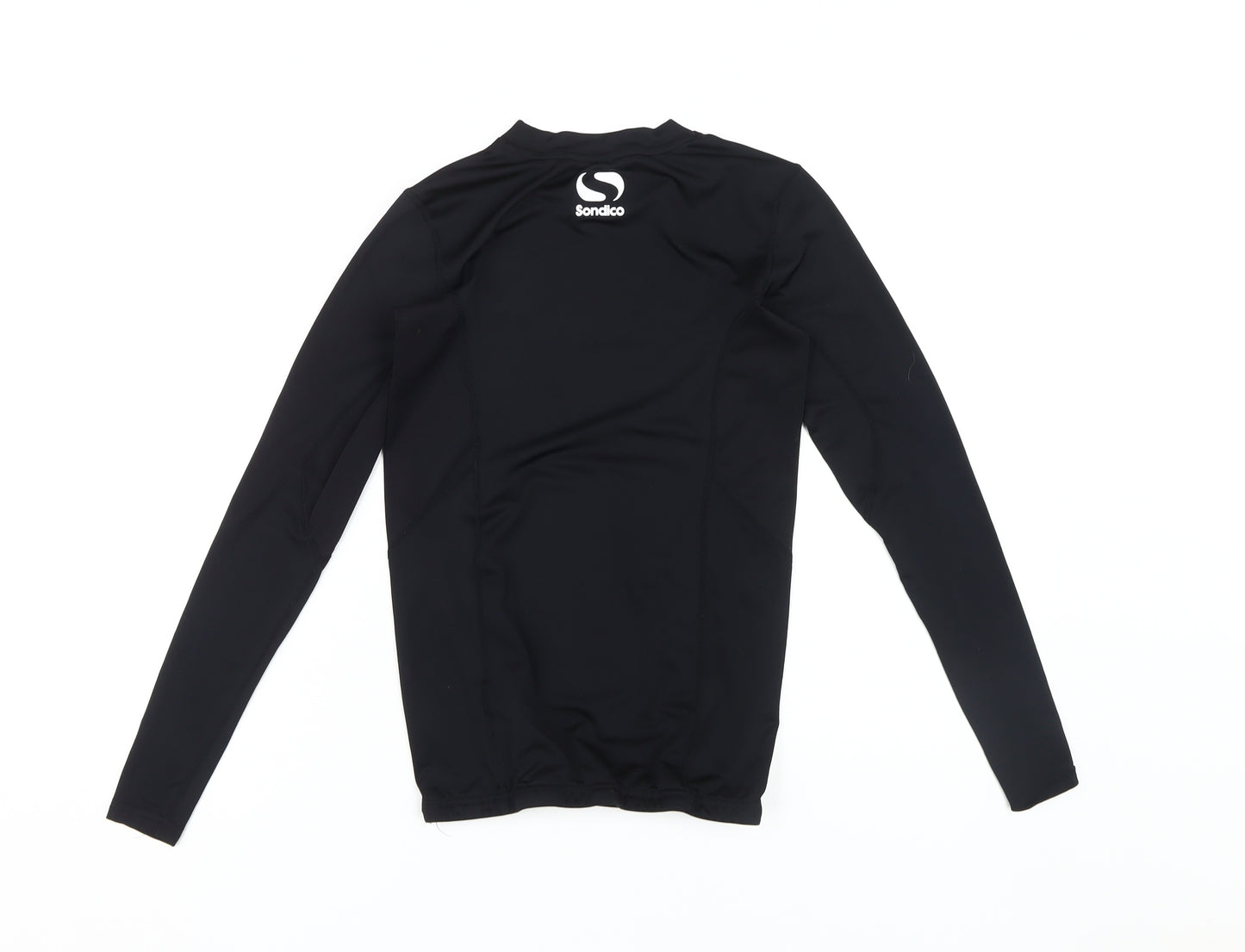 Sondico Boys' Black Football T-Shirt Long Sleeve 13 Years
