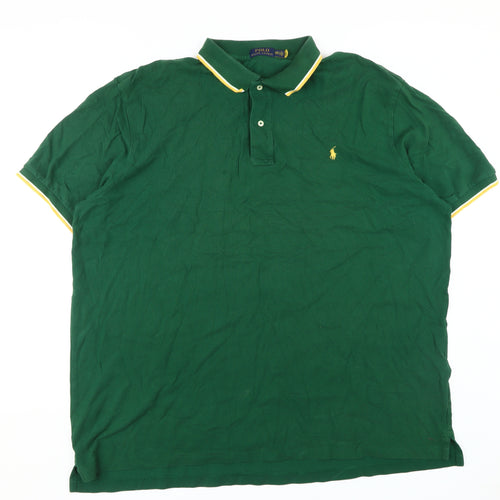 Ralph Lauren Men's Green Polo Shirt 3XL