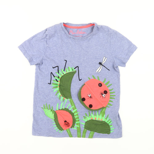 Mini Boden Boys Blue Bug Graphic T-Shirt - 9-10 Years