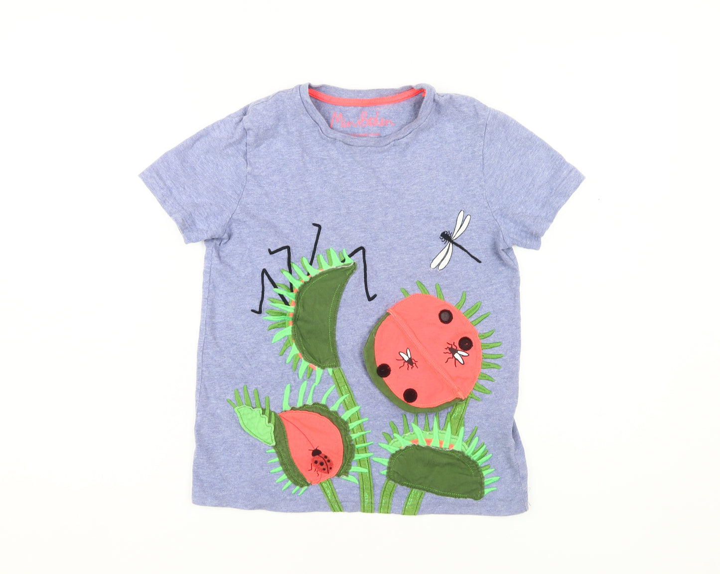 Mini Boden Boys Blue Bug Graphic T-Shirt - 9-10 Years