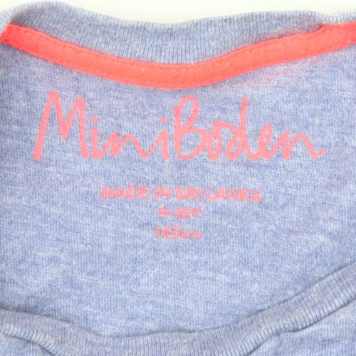 Mini Boden Boys Blue Bug Graphic T-Shirt - 9-10 Years