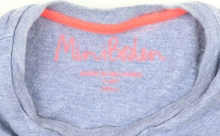 Mini Boden Boys Blue Bug Graphic T-Shirt - 9-10 Years